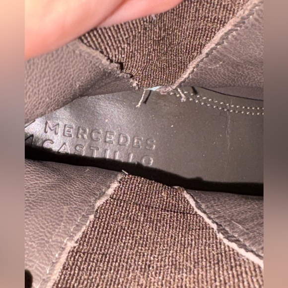 Mercedes Castillo Gray suede Leather Ankle Boots EU37 US7 - Picture 3 of 8